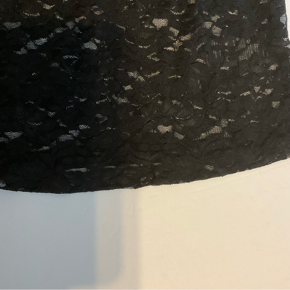 Anthropologie Puff-Sleeve Sheer Black Onyx Lace Top Whimsigoth Fairy Grung Sz S - Picture 12 of 14